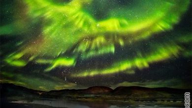 تصویر خارق العاده شفق قطبی