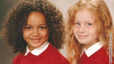 دو دختر متفاوت دوقلو!