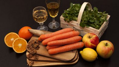 سیب، گردو و هویج